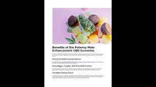 Bio Potency Male Enhancement CBD Gummies