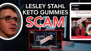 Lesley Stahl Obesity & Weight Loss Scam w/ Keto Gummies, Explained
