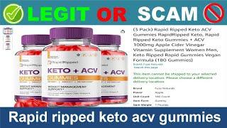 Rapid ripped keto acv gummies Reviews ( Jun 2024) Beware of Scam! Watch Now! [36afeada7]