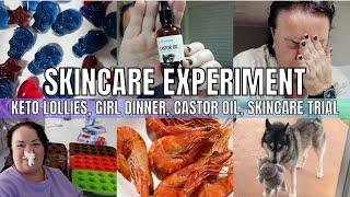 SKINCARE EXPERIMENT | DIY KETO GUMMIES | GIRL DINNER | TRYING OUT CASTOR OIL [46f114ed8]