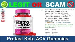 Profast Keto ACV Gummies Reviews ( Jun 2024) Beware of Scam! Watch Now!