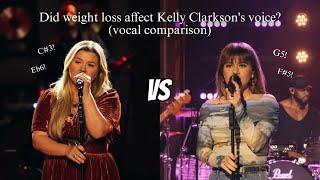 Did weight loss affect Kelly Clarkson's voice? (vocal comparison | E3 - G5 - Eb6) [c590c2e18]