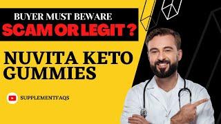 Nuvita Keto Gummies Reviews and Warning - Watch Before Buying! [c9506653e]